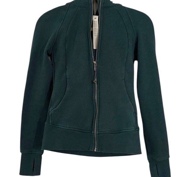 Lululemon Scuba Full Zip Hoodie Size 2 Green Style LW4AWMS - Picture 5 of 15